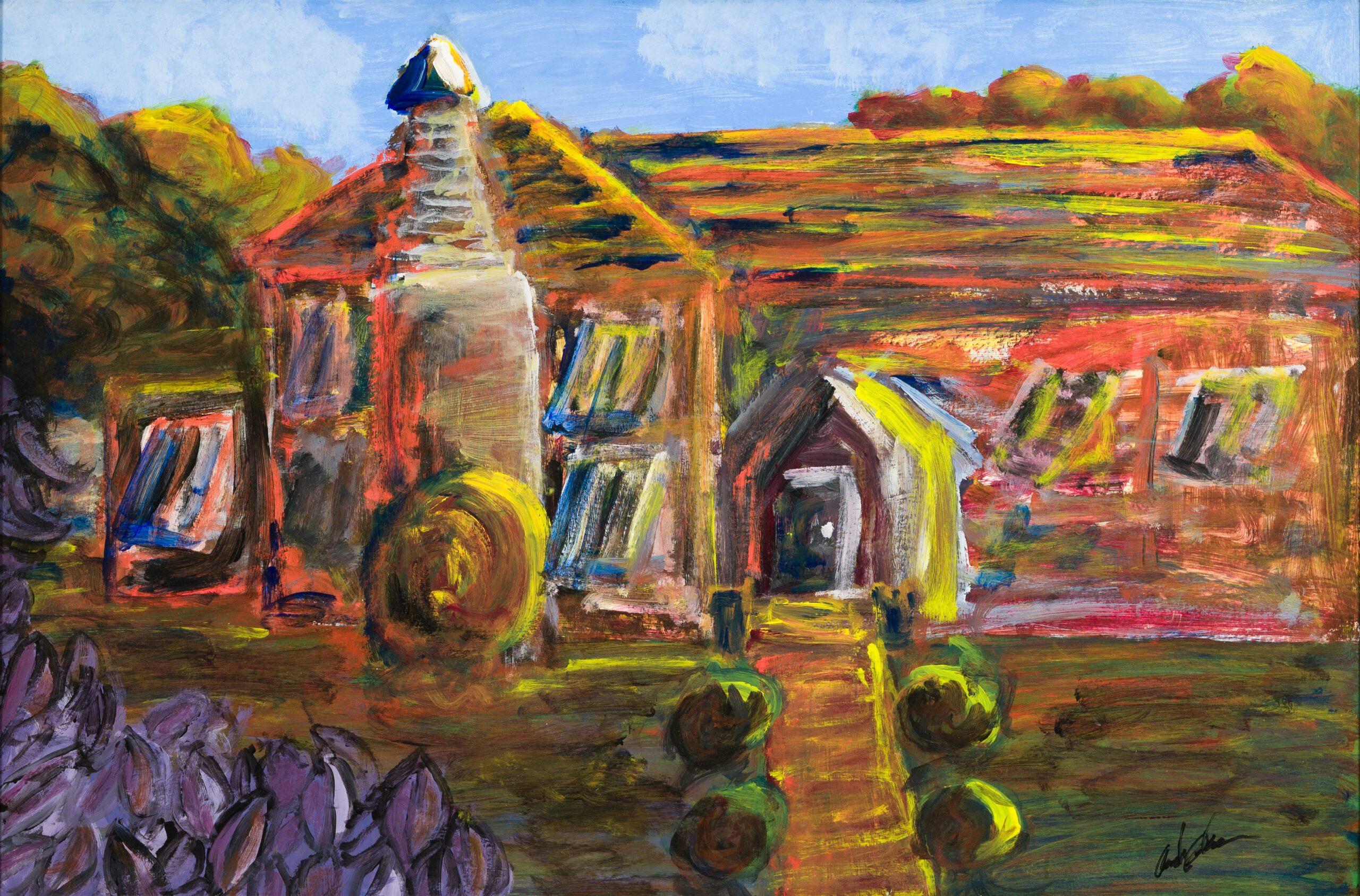 Bermuvibe 2, acrylic on canvas, 2003. The painted surface without the frame.