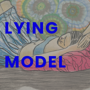 Lying Model, chalk pastel on paper, 2004