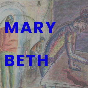 Mary Beth, mixed media on particle board, 2004